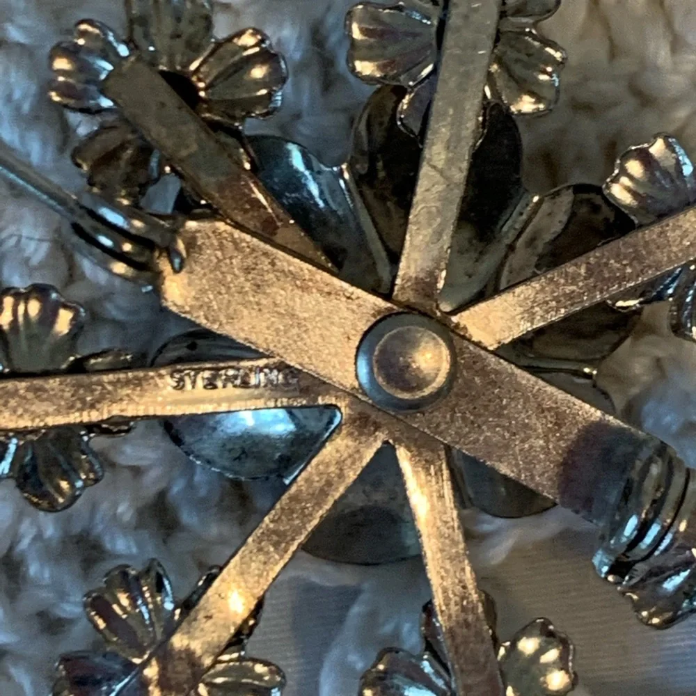 vintage sterling sterling flower
